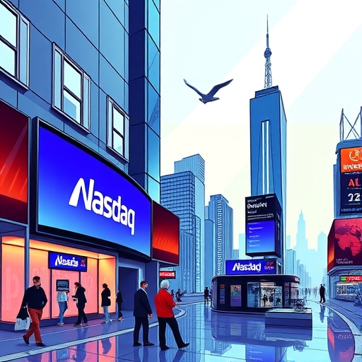 ภาพทิวทัศน์ของมหานครที่มีเส้นขอบฟ้าสะท้อนถึงการเติบโตทางเศรษฐกิจที่เกิดจากนวัตกรรมทางเทคโนโลยี