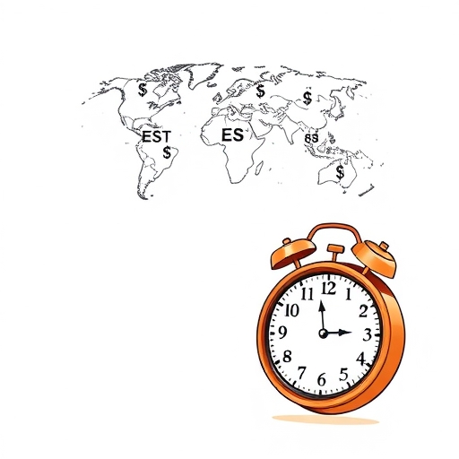 การแสดงภาพกลยุทธ์การซื้อขายที่อิงจากเขตเวลา EST