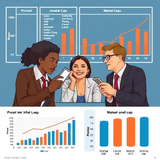 กลุ่มนักลงทุนที่หลากหลายกำลังวิเคราะห์ข้อมูลมูลค่าหลักทรัพย์ตามราคาตลาด