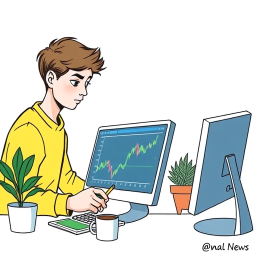 ผู้ซื้อสัญญากำลังวิเคราะห์แนวโน้มในตลาด