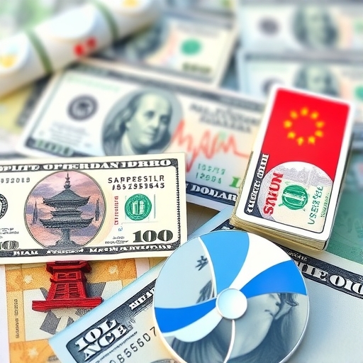 นักลงทุนกำลังวิเคราะห์ค่าเงินเยนญี่ปุ่นและดอลลาร์สหรัฐ