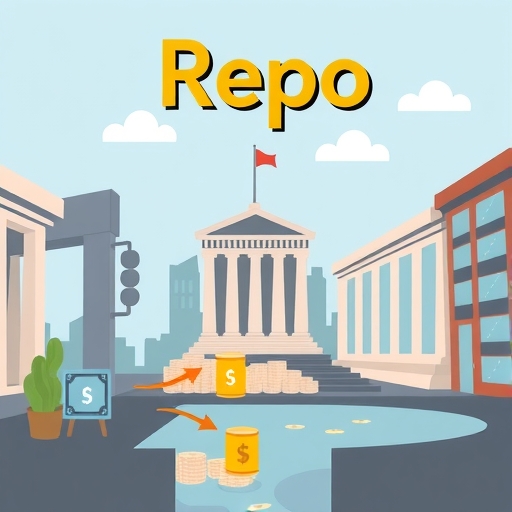 ภาพที่แสดงการกู้ยืมระยะสั้นด้วยพันธบัตรเป็นหลักประกัน