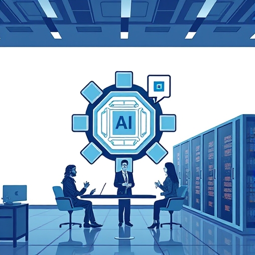 商務會議討論 AI 技術