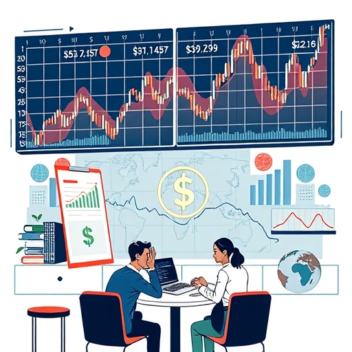 กราฟการเงินที่แสดงให้เห็นถึงดอลลาร์อ่อนค่า