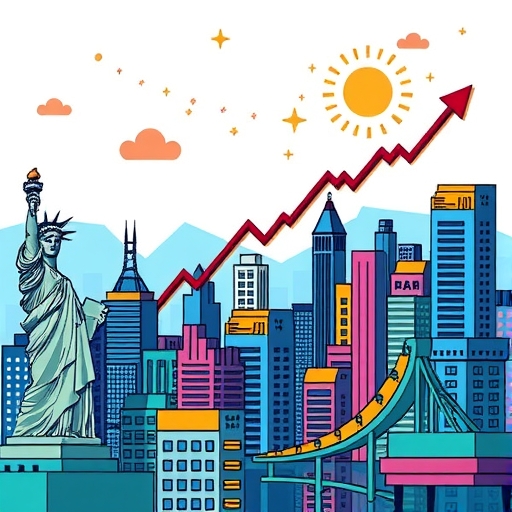 ตลาดหุ้นอเมริการ่วมที่มีสัญญาณการเติบโต