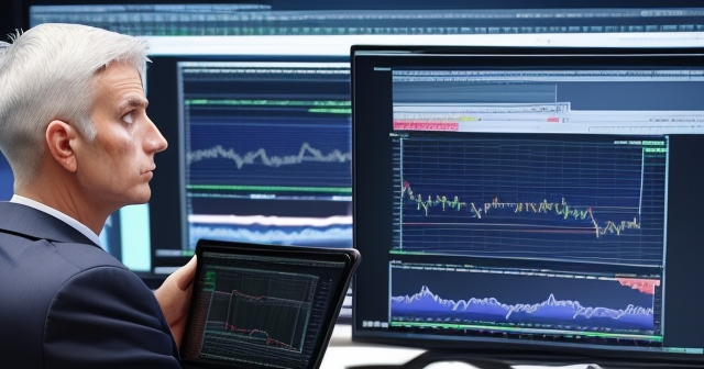 นักเทรดกำลังมองหากราฟและคู่เงิน