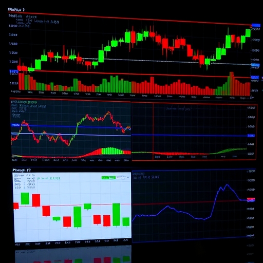 นักเทรดกำลังวิเคราะห์กราฟการตลาดที่มีค่า VWAP