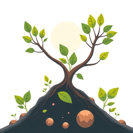 ภาพแสดงถึงต้นไม้ที่แข็งแรงต้องการสารอาหารเพื่อการเติบโต