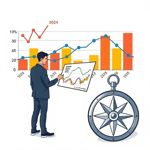 กราฟแสดงแนวโน้มเงินเฟ้อ PCE ที่มีสีสัน