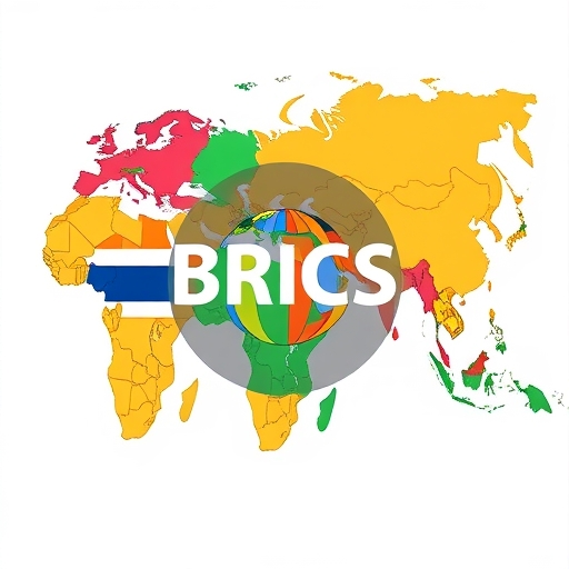 การแสดงภาพประกอบของกลุ่มประเทศบริกส์ที่ร่วมมือกัน