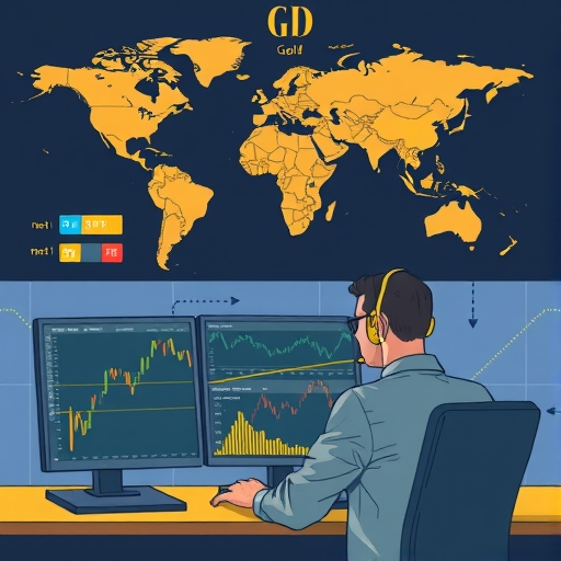 ภาพของพลศาสตร์ในตลาดทองคำสปอต