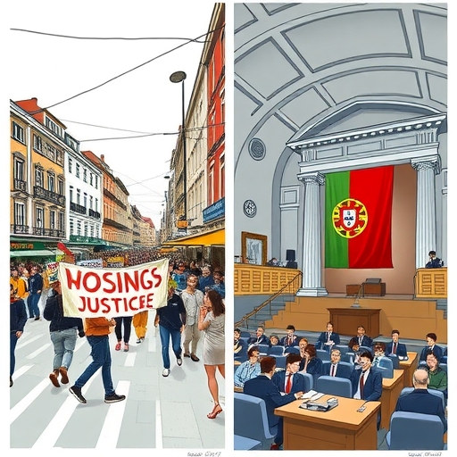 การประท้วงในลิสบอนเรียกร้องความยุติธรรมด้านที่อยู่อาศัย
