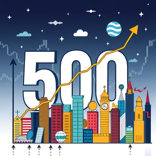 ภาพแสดงผลกระทบของบริษัทต่างๆ ใน S&P 500 ต่อเศรษฐกิจโลก