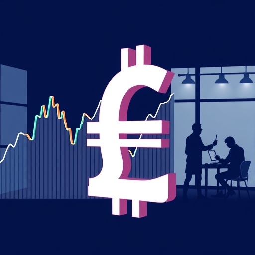 กราฟแสดงสัญลักษณ์สกุลเงิน GBP ควบคู่กับกราฟที่มีการเปลี่ยนแปลงกำลัง