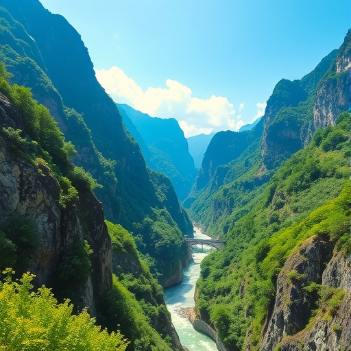 太魯閣峽谷的美麗風景