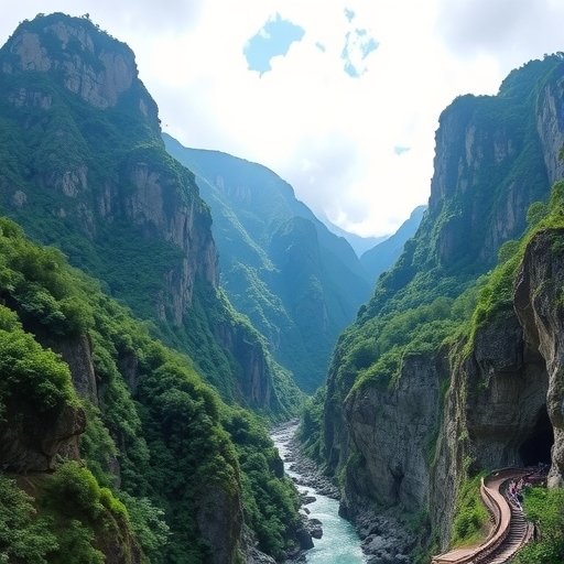 太魯閣峽谷的美麗風景