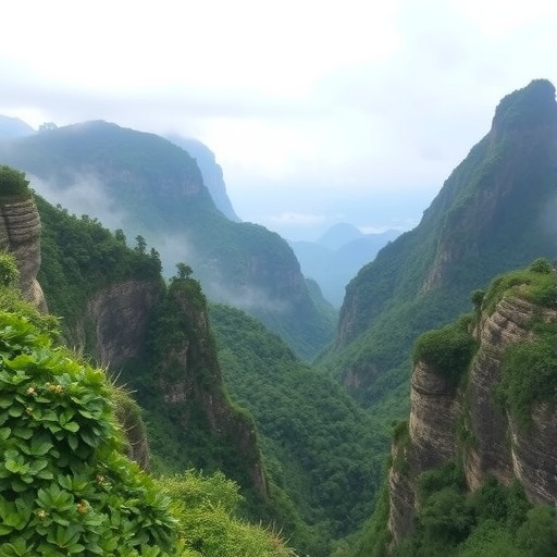 台灣的自然風光，一處風景優美的隱藏秘境。