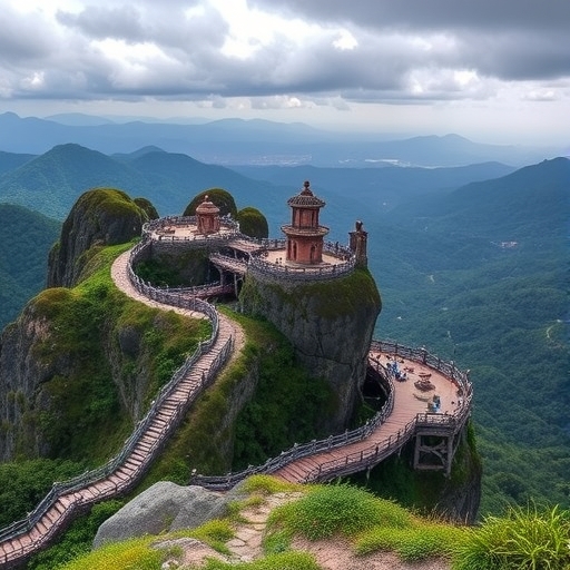 台灣一隅的風景，呈現隱藏秘境之美。