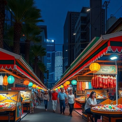 享受美食與購物的熱鬧夜市