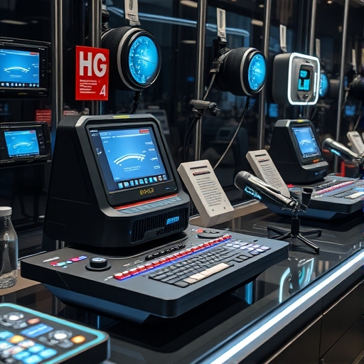 一個抽象的未來科技介面,顯示動態資訊。