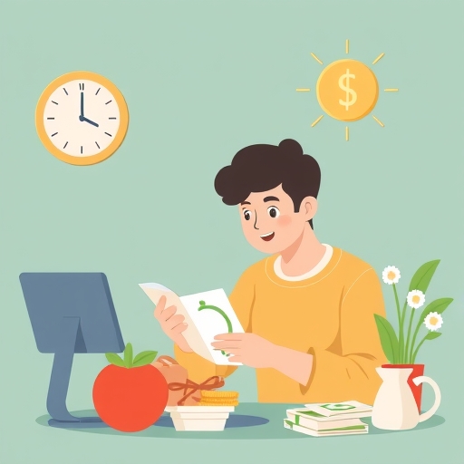 一個人在做預算規劃