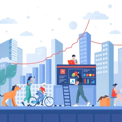 一個顯示高流量數據的網站介面