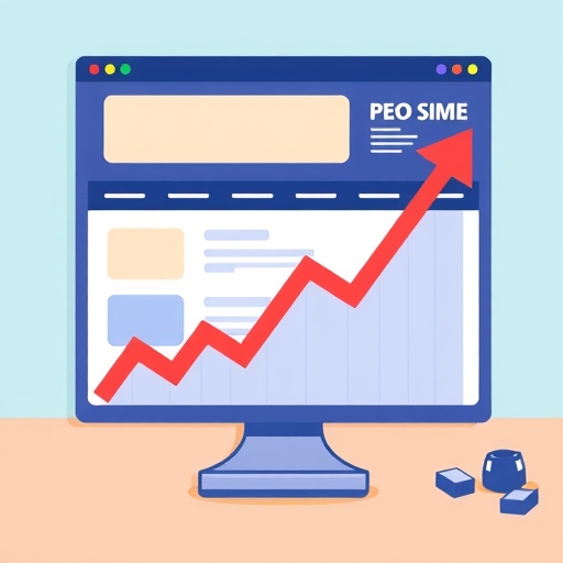 顯示成長趨勢的網站介面圖