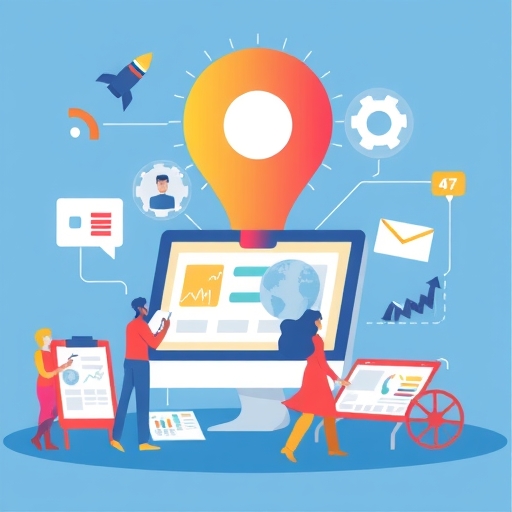 數位行銷策略的插圖