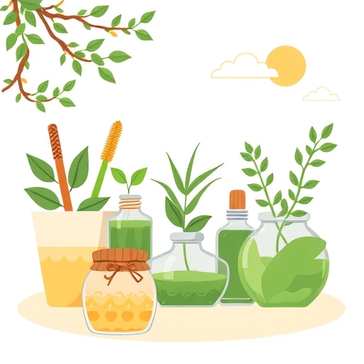 一個象徵環保能源與綠色科技的插畫