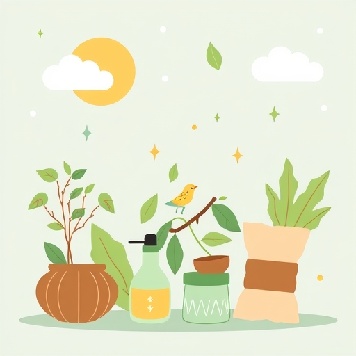 一個關於綠色經濟與環保投資的插畫