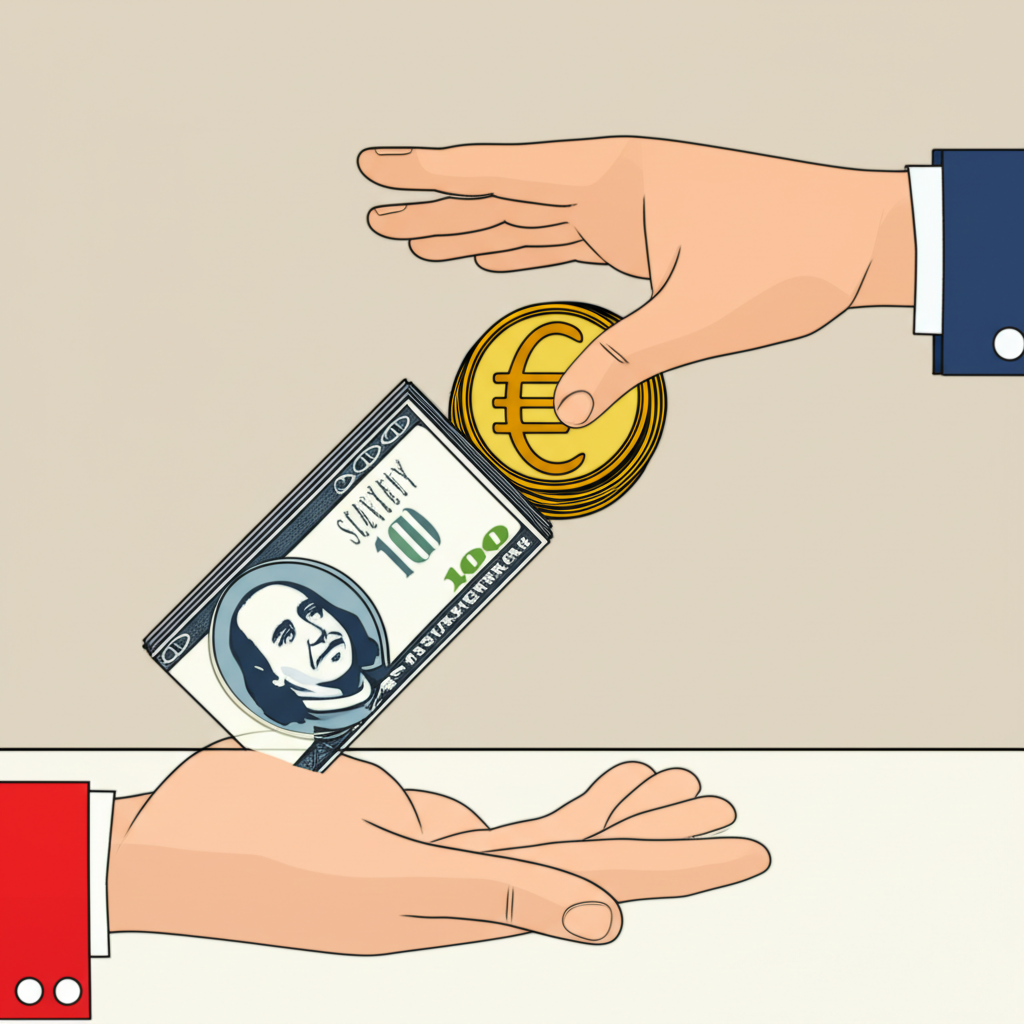 ภาพประกอบแนวคิดการแลกเปลี่ยนสกุลเงินในระดับโลก